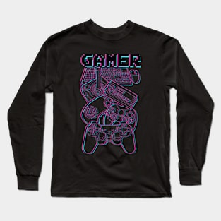 Gamer gamer gaming for life Long Sleeve T-Shirt